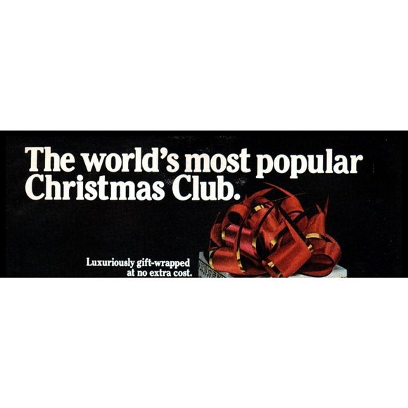 1975 Canadian Club Rye Whisky Vintage Print Ad Christmas Gift Box Bow Wall Art - Picture 2 of 2
